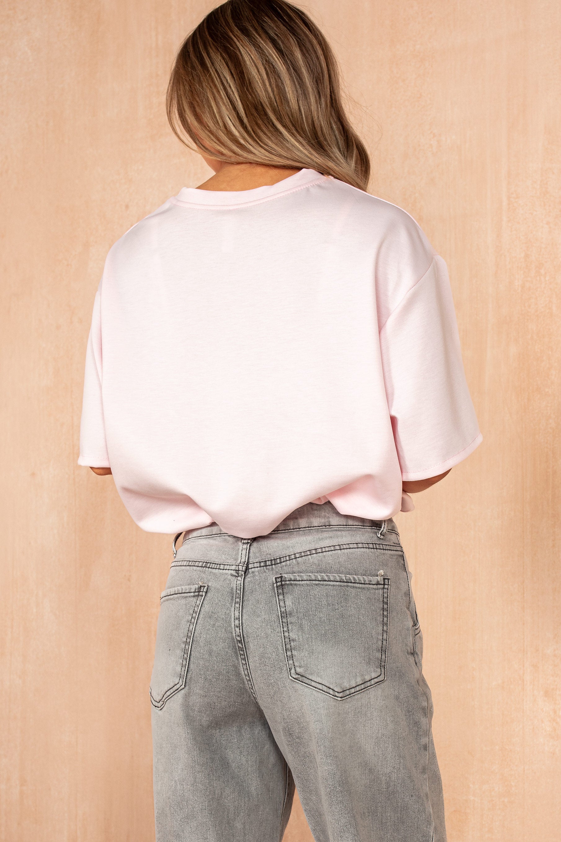 Ziya Pink Bubble Hem Top