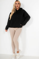 Zyla Stone Ribbed Leggings