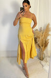 AX Paris Whitney Yellow Smock Dress
