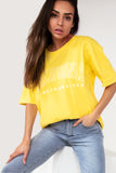 Caryn Yellow 'California' T-Shirt