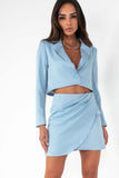 Chelsea Blue Pinstripe Skirt