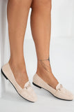 Chloe Stone Suedette Loafers