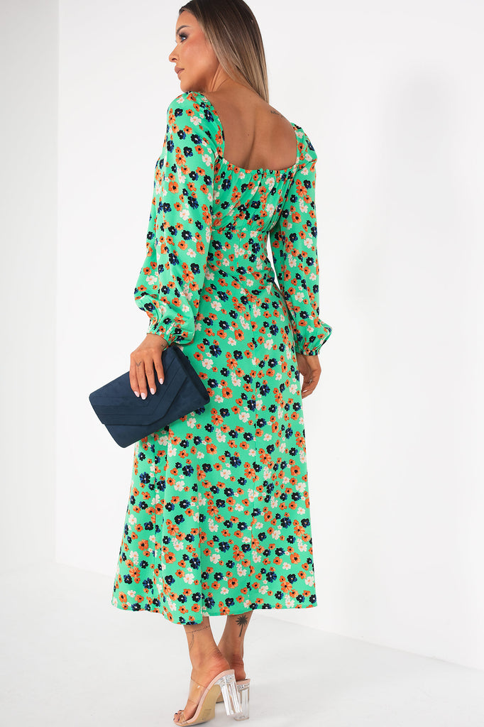 Dorothy Green Floral Midi Dress
