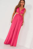Kaiden Pink Cut Out Maxi Dress
