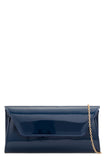 Lelly Navy Patent Clutch Bag (768290324588)