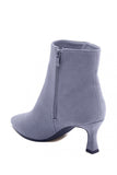 Maliyah Blue Suedette Ankle Boots
