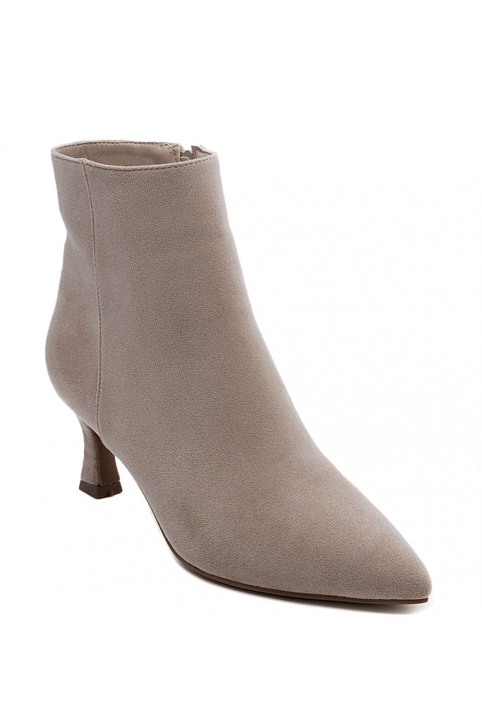 Maliyah Stone Suedette Ankle Boots