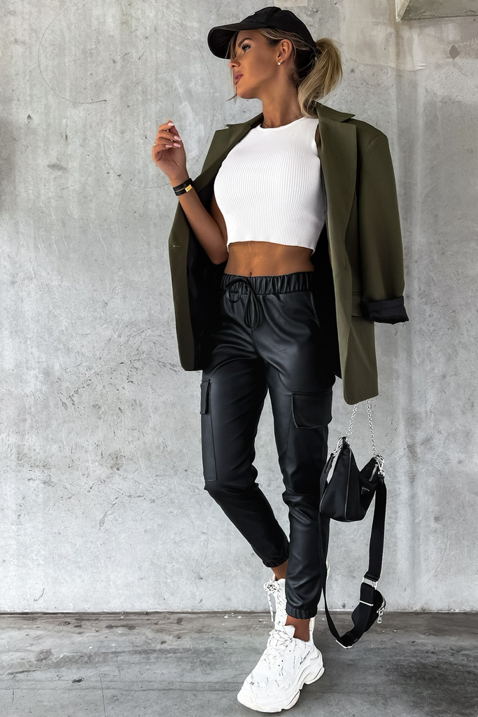 LUIS VEGAN LEATHER CARGO PANT curated on LTK
