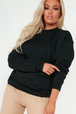 Neesha Black Oversized Sweatshirt