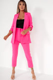 Paulina Pink Long Sleeve Blazer