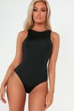 Prim Black Slinky Sleeveless Bodysuit