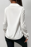 Shania White Twist Front Top