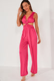 Skylar Pink Cut Out Jumpsuit