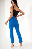 Tamera Blue Belted Cigarette Trousers