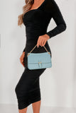 Tegan Blue Textured Handbag