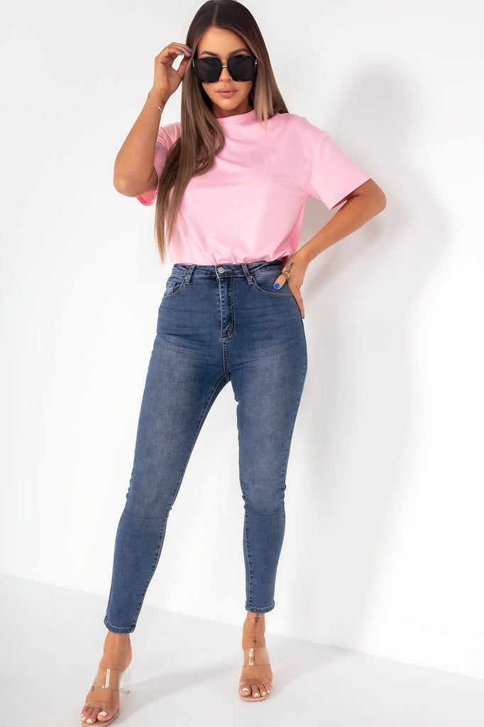  Theo Pink Short Sleeve T-Shirt Rich text editor