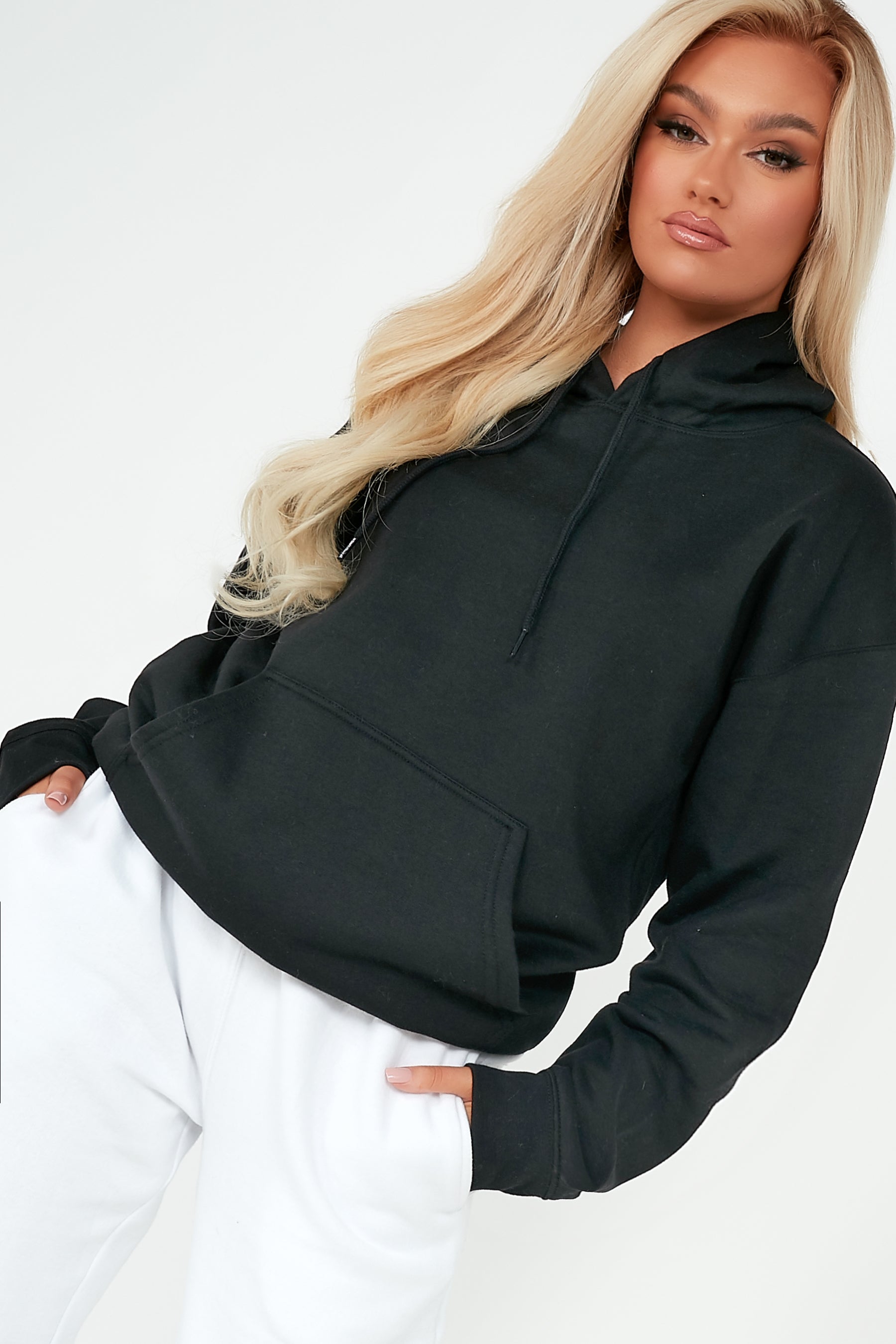 Toni Black Oversized Hoodie