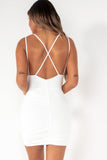 Wrenley White Slinky Dress
